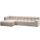 Allure chaise longue links gewebtes natur melange