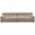 Allure 3-sitzer sofa gewebtes braun melange