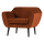 Rocco armchair velvet rust