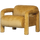 Lenny sessel in grober textur gold/gelb