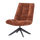 Jouke drehsessel chenille strukturiert rostbraun
