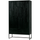 Silas 2-doors cabinet ash brushed blacknight