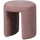 Charlie upholstered stool blush
