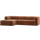 Bean ecksofa links chenille-samt terra