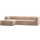 Bean ecksofa links chenille-samt natur