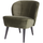 Sara armchair velvet warm green
