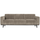 Statement 3-zits bank 230 cm ribstof clay