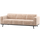 Statement 3-sitzer sofa 230 cm chenille samt natur