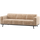Statement 3-sitzer sofa 230 cm chenille samt pfirsichrosa