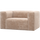 Bean armchair chenille velvet natural