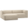Bean chaise longue bank links beige melange