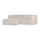 Bean chaise longue sofa left corduroy natural