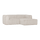 Bean chaise longue sofa right corduroy natural