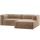 Bean chaise longue bank rechts chenille velvet taupe
