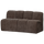Mojo eetbankje 164 cm met rugleuning ribstof bruin