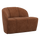 Mojo 2-seater bench left woolly rust brown
