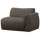 Baggy 1-seater element with arm right warm grey melange