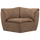 Baggy eckelement gewebte chenille braun