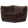 Baggy eckelement 3D chenille dunkelbraun