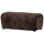 Baggy hocker 3D chenille dark brown