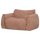 Baggy liegesessel gewebte chenille altrosa