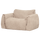 Baggy liegesessel gewebte chenille sand