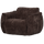 Baggy drehsessel 3D chenille dunkelbraun