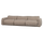 Baggy 3-seater woven fabric brown melange