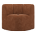Mojo corner dining bench with backrest woolly rust brown