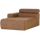 Novi chaise longue element arm links bouclé karamelbruin