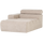 Novi chaise longue element arm links bouclé naturel