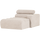 Novi chaise longue element arm rechts bouclé naturel