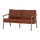 Cavero garden 2-seater sofa aluminium terra/natural