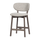 Udar bar stool natural with wooden frame brown