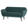 Rocco bank 150 cm velvet groenblauw