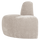 Mojo dining bench corner round backrest rib ecru