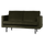 Rodeo 2-seater sofa velvet dark green