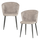 Luse esszimmerstuhl samt beige - 2er set