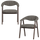 Avar esszimmerstuhl armlehnen holz grau - 2er set