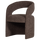Lanor esszimmerstuhl klobiger bouclé dunkelbraun