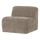 Mojo Base 1-seater element rib fabric dark sand