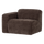 Mojo Base 1-seater element arm left rib fabric brown