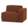 Mojo Base 1-seater element arm right bouclé rust brown