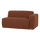 Mojo Base 1,5-seater element arm right bouclé rustbrown