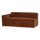 Mojo Base 2-seater element arm left rib rust brown