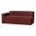 Mojo Base 2-seater element arm left velvet c.brown