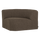 Mojo Base corner element round bouclé brown melange