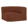 Mojo Base corner unit, round, bouclé, rust-brown melange