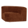 Mojo Base corner element round rib fabric rust brown