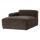 Mojo Base chaise longue element links rib bruin